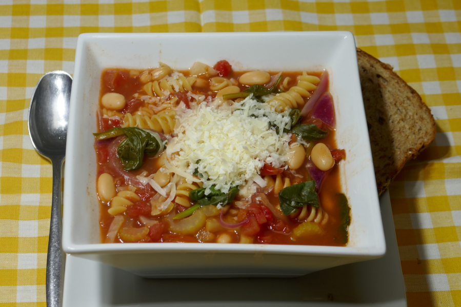 Hardy Vegetable and Bean Soup.