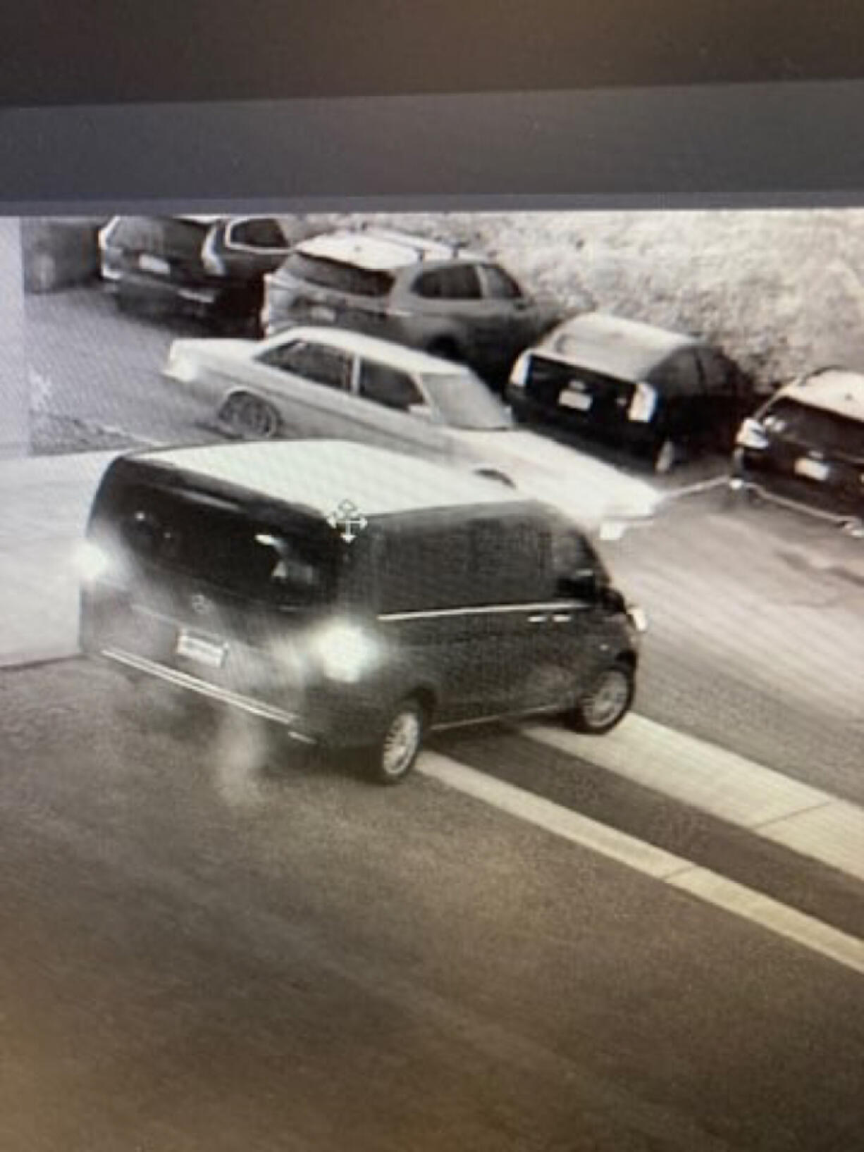 Portland police are searching for this stolen Mercedes-Benz van, which contained four show dogs.