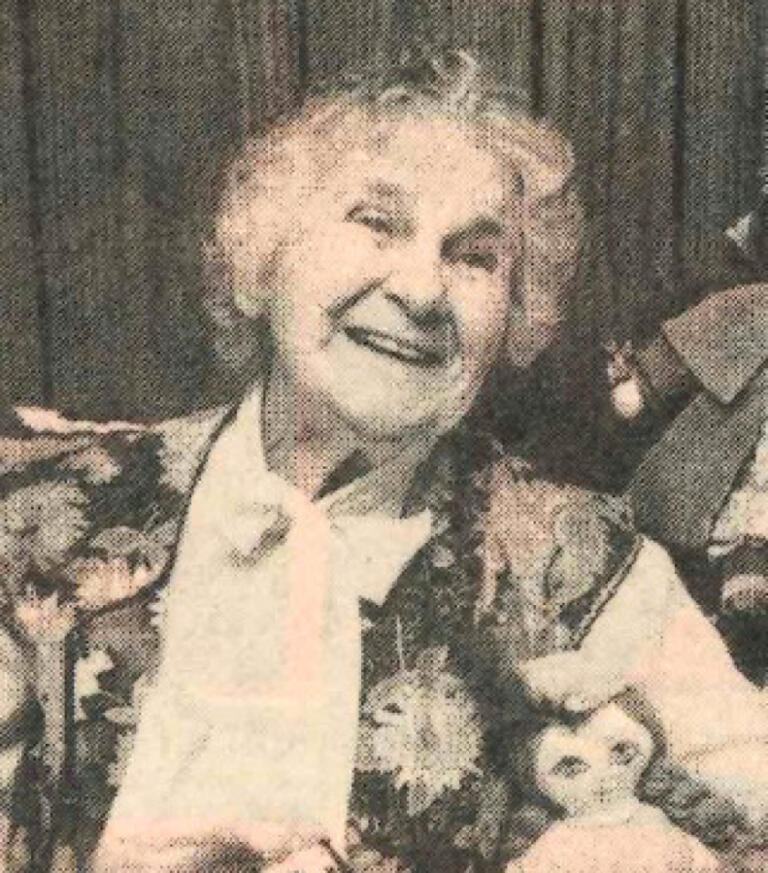 Gerda Mattson, pictured here in 1982, was known as "Grandma Hockinson."