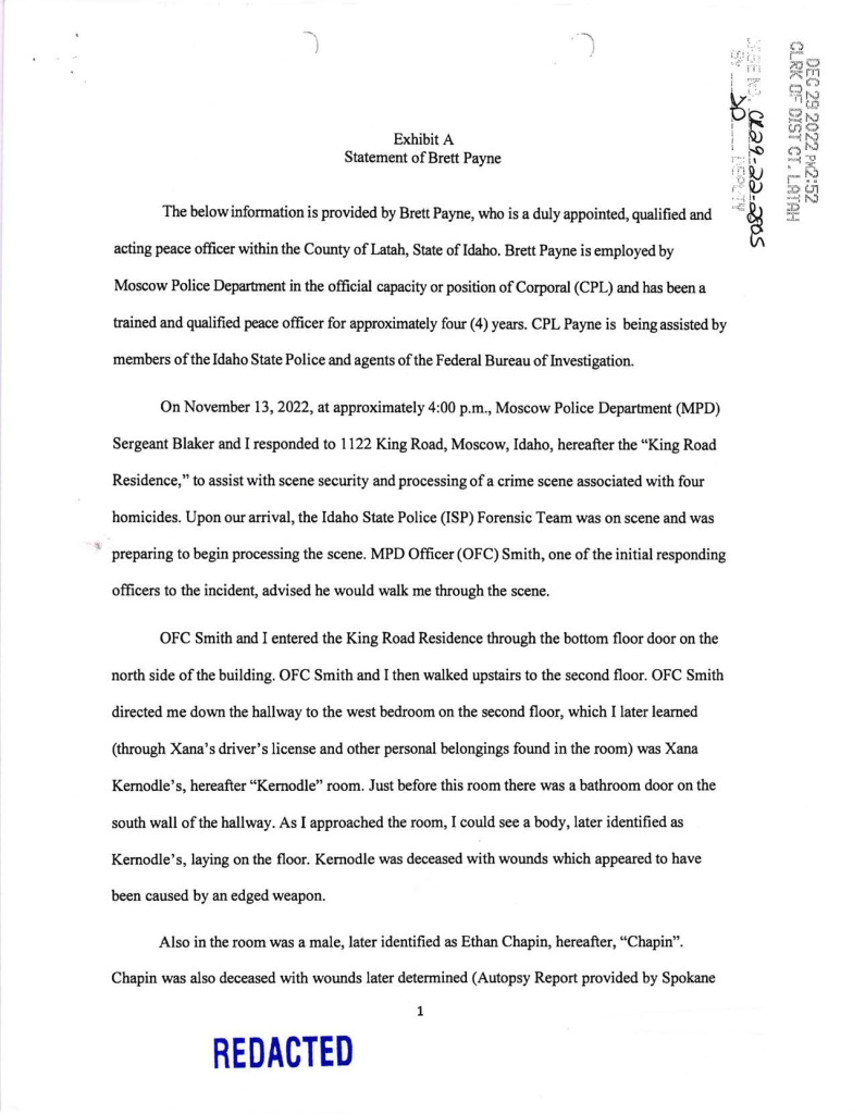 Editor's note: Some of the details in this affidavit may be disturbing to some readers. PDF