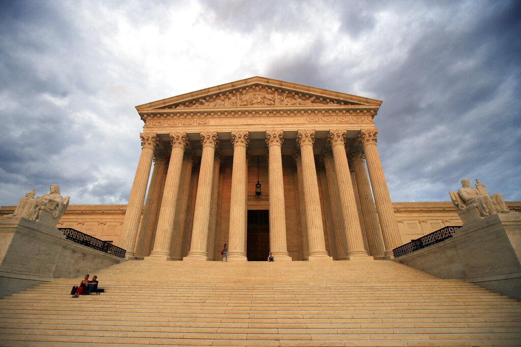 FILE - The U.S. Supreme Court is seen at near sunset in Washington, on Oct. 18, 2018. The Supreme Court will hear a case Jan. 18, 2023, that could make it more difficult for students with disabilities to quickly resolve problems when they're not getting needed assistance in public schools. The question for the justices involves a federal law that guarantees disabled students an education specific to their needs.
