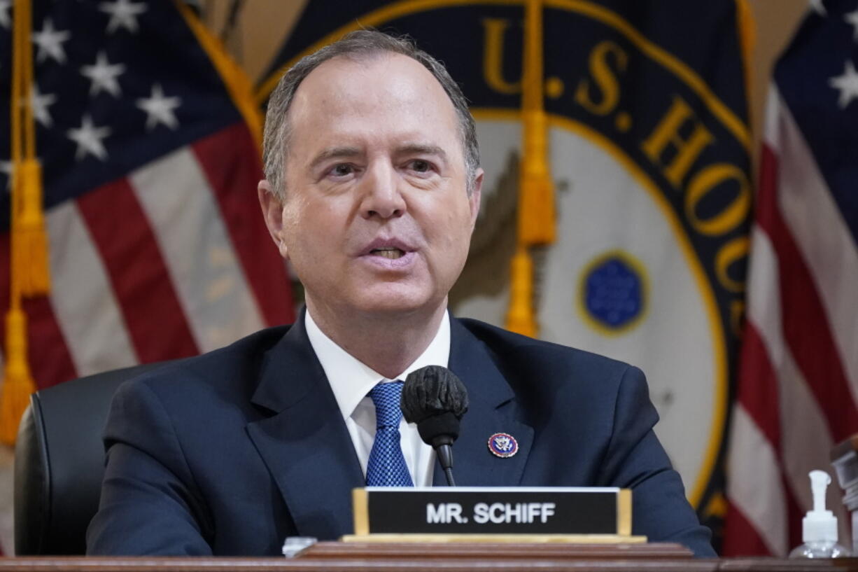 FILE - Rep. Adam Schiff, D-Calif., during a hearing at the Capitol in Washington, on June 21, 2022. Rep. Schiff, who rose to national prominence as the lead prosecutor in President Donald Trump's first impeachment trial, announced Thursday, Jan. 26, 2023, that he is seeking the U.S. Senate seat currently held by Sen. Dianne Feinstein. (AP Photo/J.