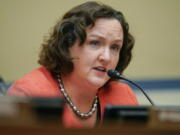 FILE - Rep. Katie Porter, D-Calif., speaks during a hearing on Capitol Hill in Washington, June 8, 2022. Democratic Rep. Adam Schiff, who rose to national prominence as the lead prosecutor in President Donald Trump's first impeachment trial, announced Thursday, Jan. 26, 2023, that he is seeking the U.S. Senate seat currently held by Sen. Dianne Feinstein. Schiff joins a field that already includes Democratic Rep. Katie Porter, who in announcing her bid two weeks ago focused on her consumer advocacy and willingness to take on the status quo in Congress.