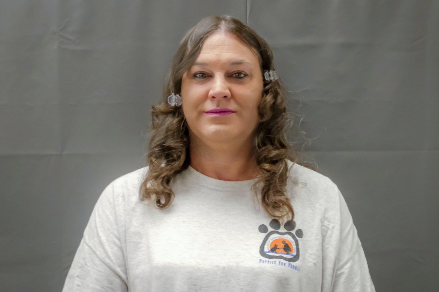 FILE - This photo provided by the Federal Public Defender Office shows death row inmate Amber McLaughlin. Unless Missouri Gov. Mike Parson grants clemency, McLaughlin will become the first transgender woman executed in the U.S. She is scheduled to die by injection Tuesday, Jan 3, 2022, for stabbing to death a former girlfriend, Beverly Guenther, in 2003. (Jeremy S.