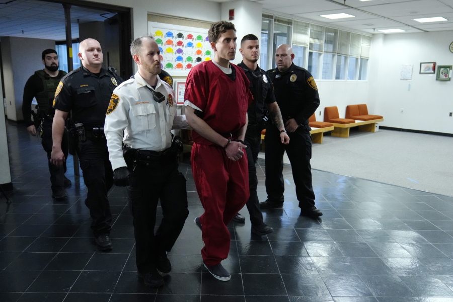 Bryan Kohberger, who is accused of killing four University of Idaho students, leaves after an extradition hearing at the Monroe County Courthouse in Stroudsburg, Pa., Tuesday, Jan. 3, 2023.