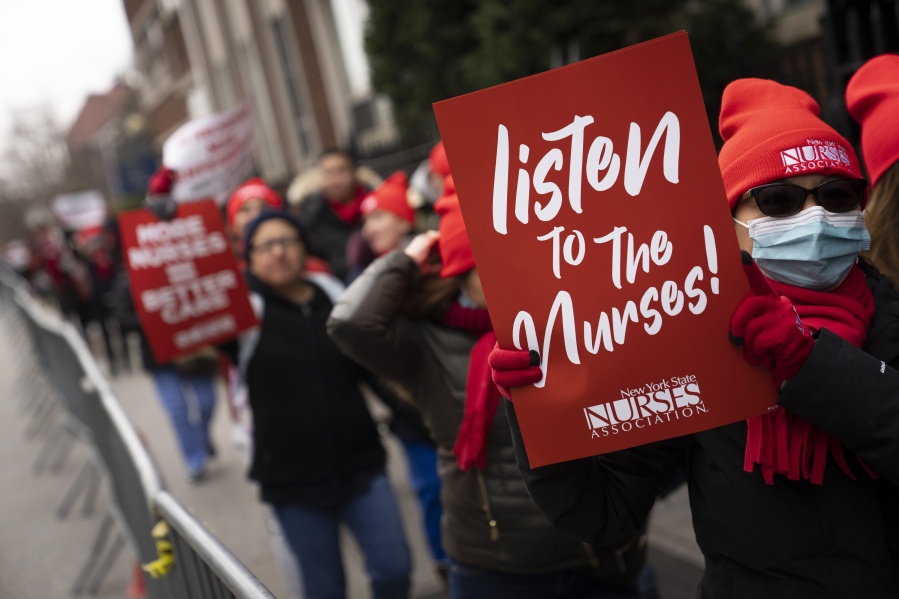 Even as NY nurses return to work, more strikes could follow The Columbian