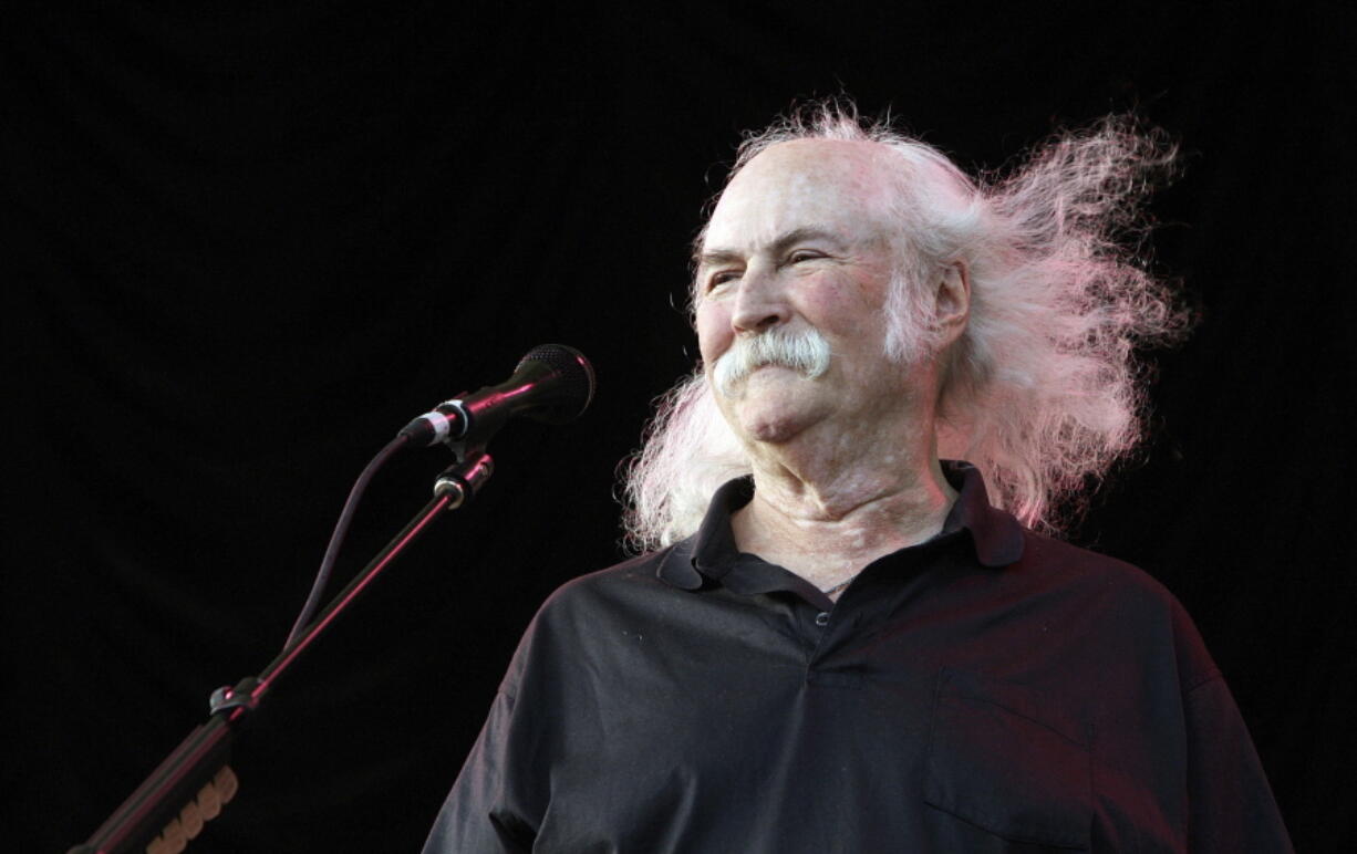 Musician David Crosby performs during a benefit concert for the City Parks Foundation at Central Park SummerStage on July 29, 2008, in New York.