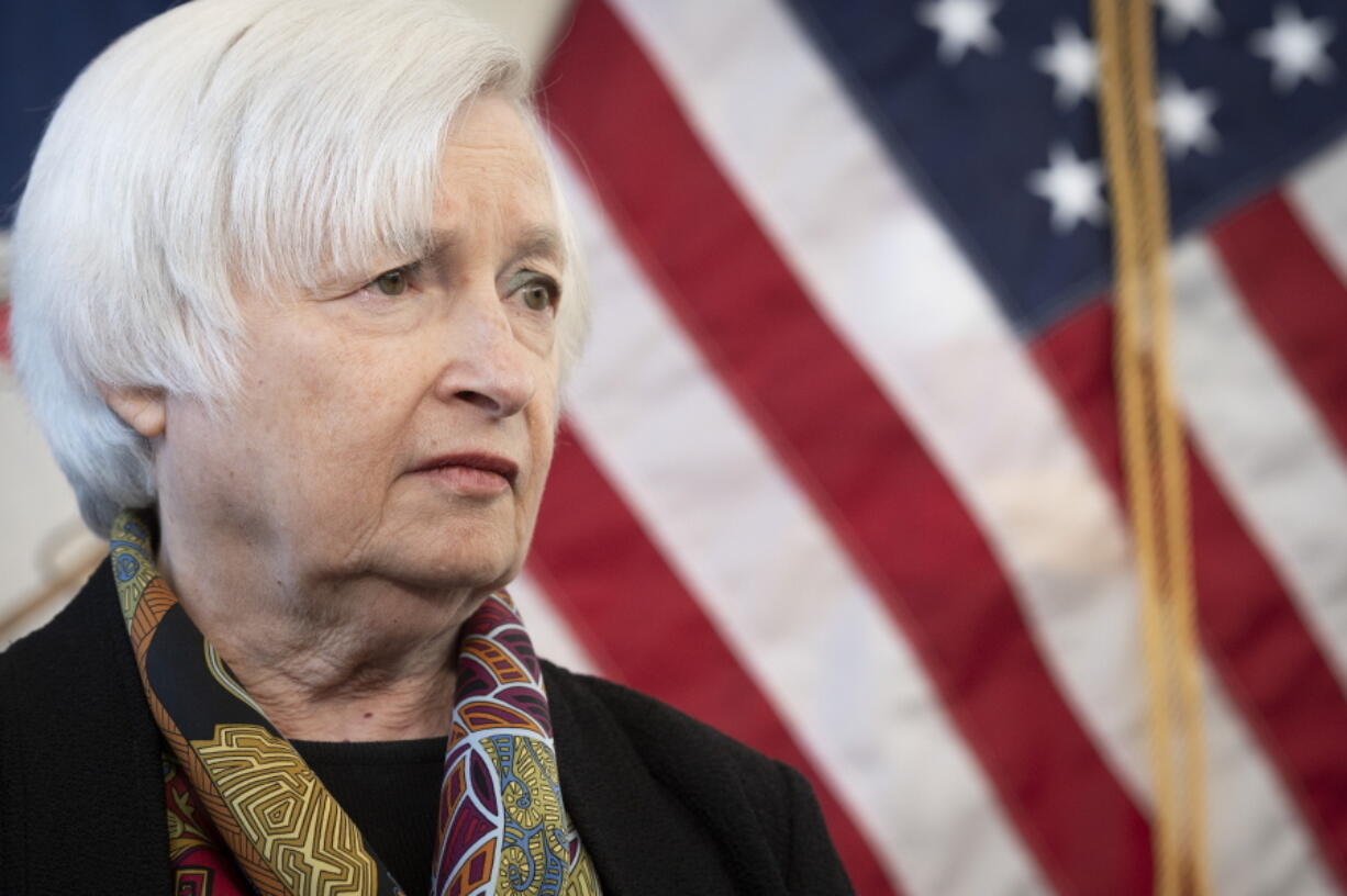 A letter from Treasury Secretary Janet Yellen to House Speaker Kevin McCarthy, R-Calif., seen Friday, notifies Congress that the U.S. is projected to reach its debt limit on Jan. 19.