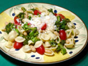 Orecchiette with Beans and Broccoli Rabe.