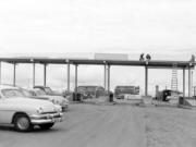 Construction of toll stations starts on the Interstate Bridge.