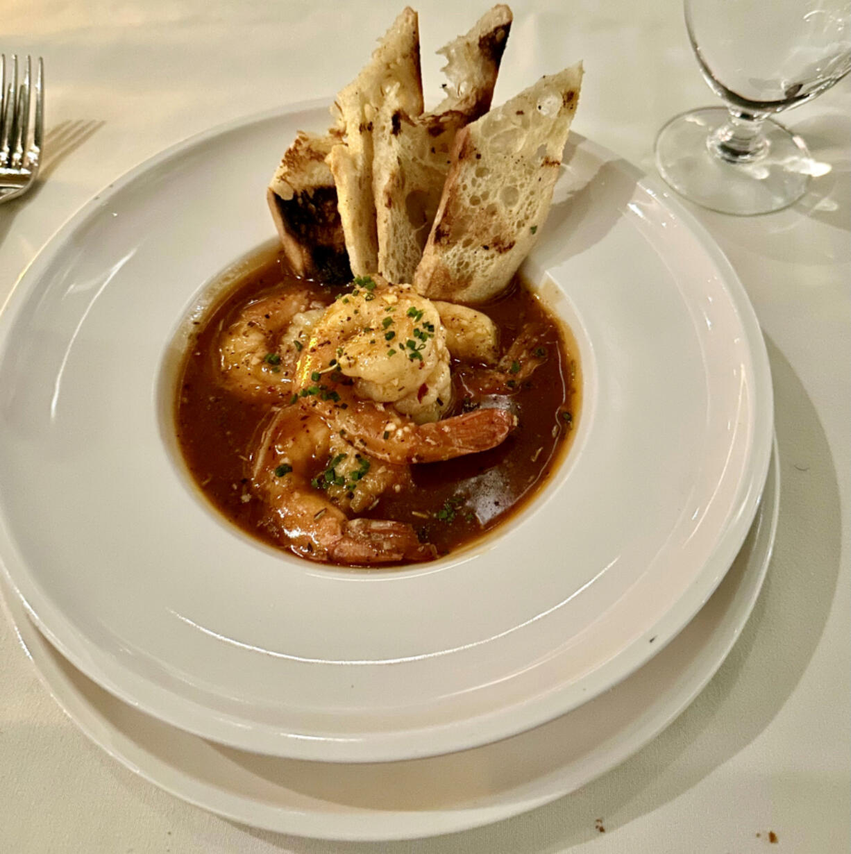 El Gaucho in Vancouver offers Wicked Shrimp as a starter.