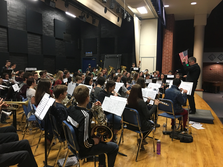Student musicians from seven high schools and 14 middle schools participated in the eighth annual North County Honor Bands event.