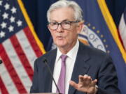 Federal Reserve chair Jerome Powell speaks during a news conference, Wednesday, Feb. 1, 2023, at the Federal Reserve Board in Washington.
