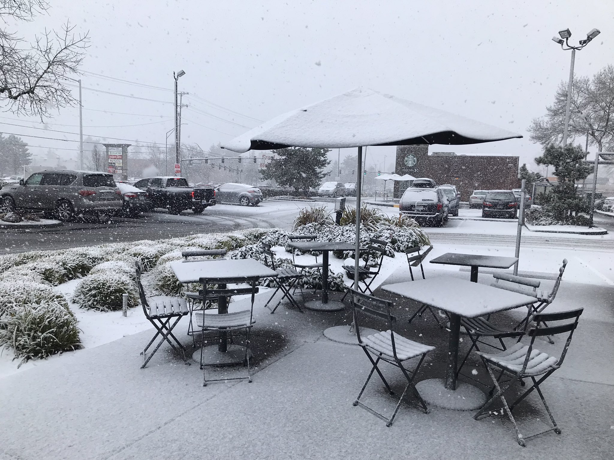 Parking lots and roads in east Vancouver are starting to see snow stick on Wednesday morning. Other parts of Clark County got snow overnight but Vancouver saw rain until after sunup.