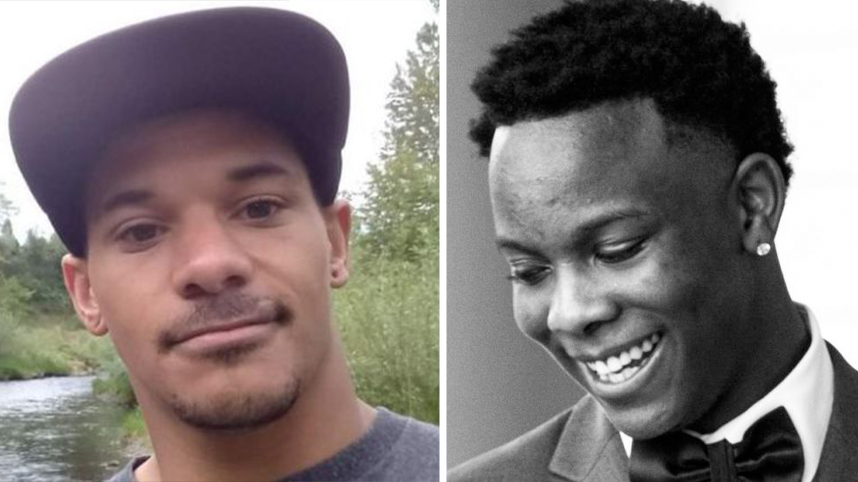 Jenoah Donald, left, and Kevin Peterson Jr. were both fatally shot by Clark County sheriff's deputies. Their families have filed lawsuits against the sheriff's office and are petitioning the courts to combine the two suits.