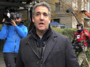 FILE - Michael Cohen, former President Donald Trump's longtime personal lawyer, arrives at Federal Court in New York, on Nov. 22, 2021.