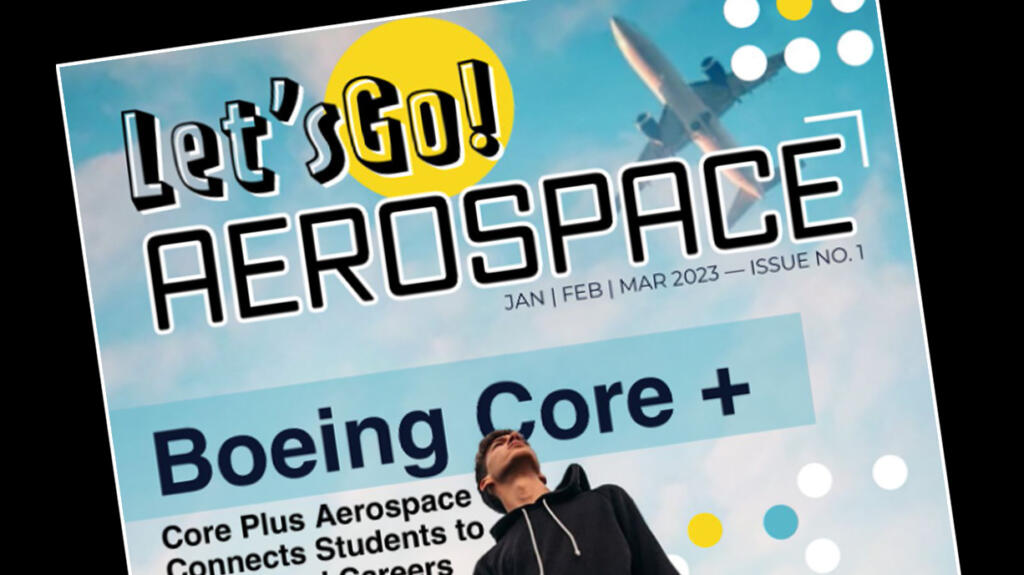 The first issue of Lets Go! Aerospace magazine.