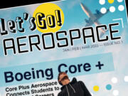 The first issue of Lets Go! Aerospace magazine.