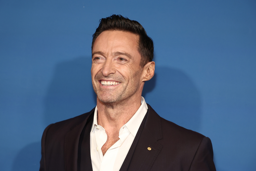 Hugh Jackman attends the opening night of "The Music Man" at Winter Garden Theatre on Feb. 10, 2022, in New York.