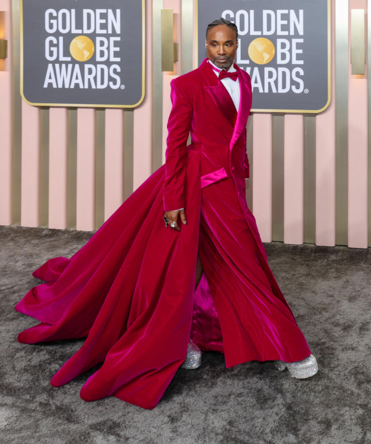 Billy Porter arrives at the 80th Golden Globe Awards at the Beverly Hilton Hotel on Jan. 10, 2023, in Los Angeles.