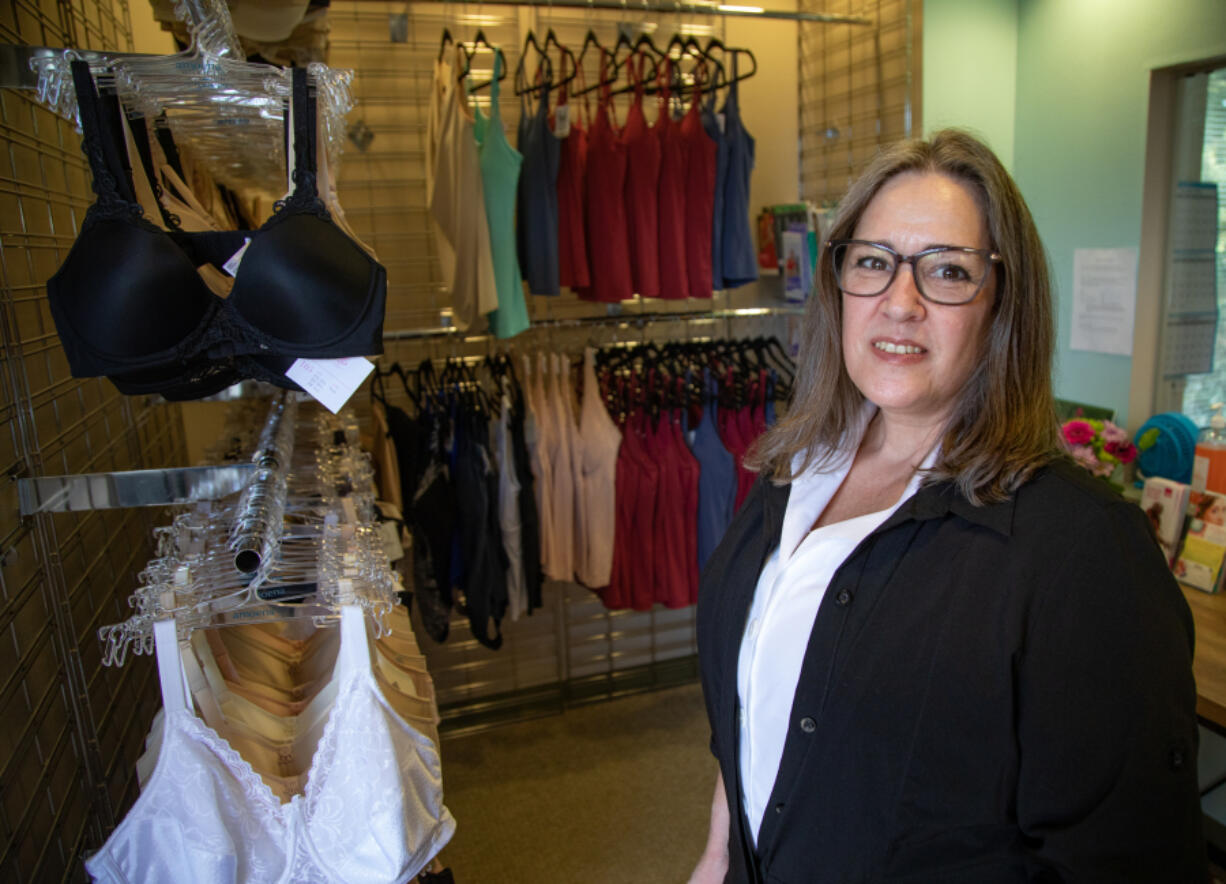 Laura DeWitt owns Allies, a Bellingham boutique that sells products for women who are breast cancer survivors.