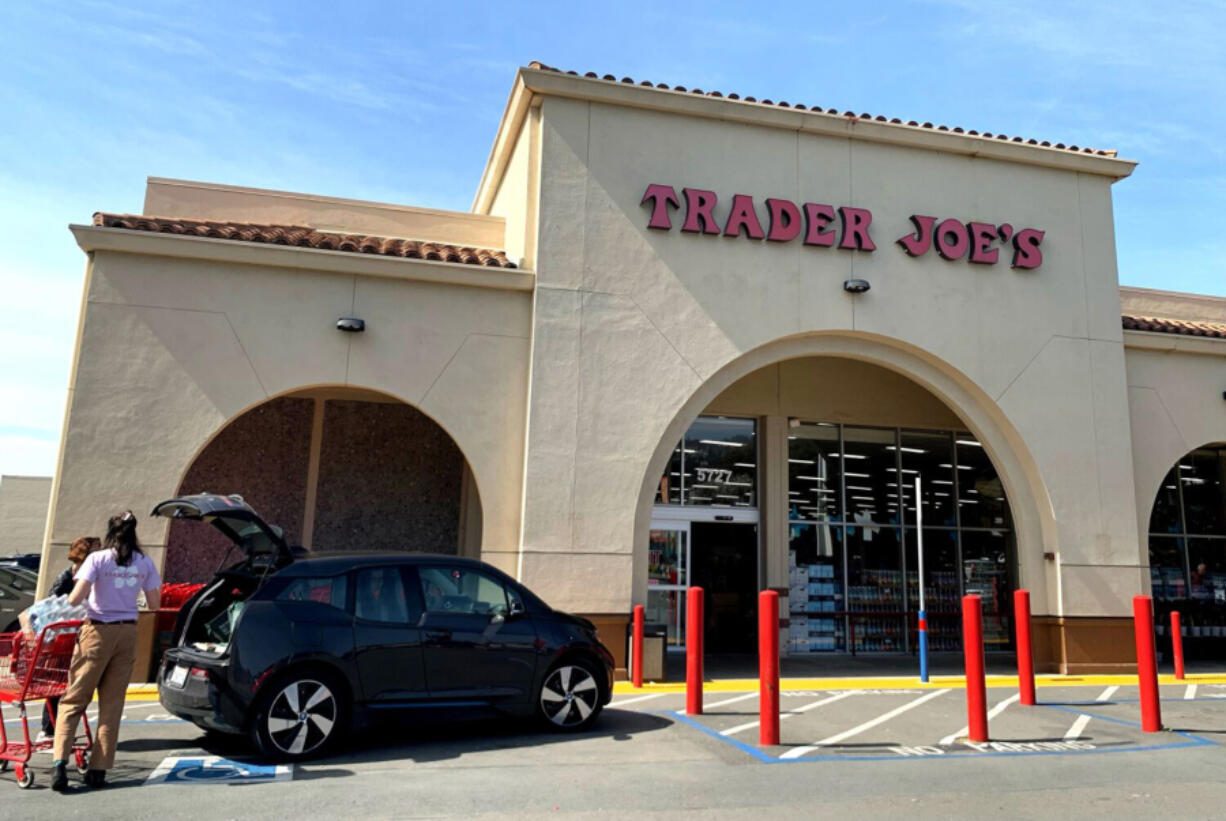 A Trader Joe's store on College Avenue in Oakland, pictured here on March 20, 2023, is the first location in California to file for a union election.