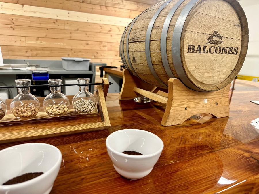 Relevant Coffee uses whiskey barrels to add complex flavor to coffee beans.