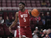 TJ Bamba scored 17 points to help Washington State beat California 69-52 in the first round of the Pac-12 Tournament on Wednesday, March 8, 2023.