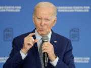 President Joe Biden speaks about health care and prescription drug costs at the University of Nevada, Las Vegas, Wednesday, March 15, 2023, in Las Vegas.
