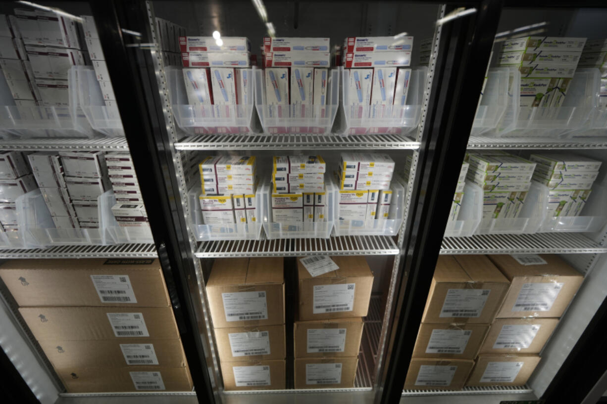 Thousands of doses of insulin are warehoused at a Kaiser warehouse in Downey, Calif.