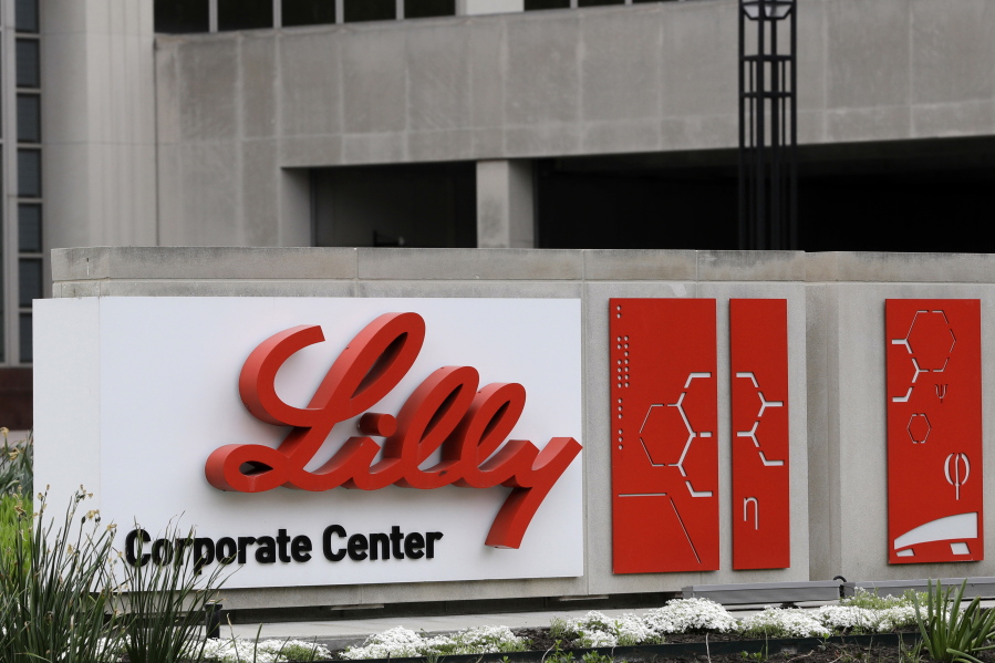 FILE - This April 26, 2017, file photo shows the Eli Lilly & Co. corporate headquarters in Indianapolis.  Eli Lilly announced on Wednesday, March 1, 2023, will cut prices for some older insulins later this year, and immediately expand a cap on costs insured patients pay when they fill prescriptions. The moves promise critical relief to some people with diabetes who can face thousands of dollars a year in bills for insulin they need to live.