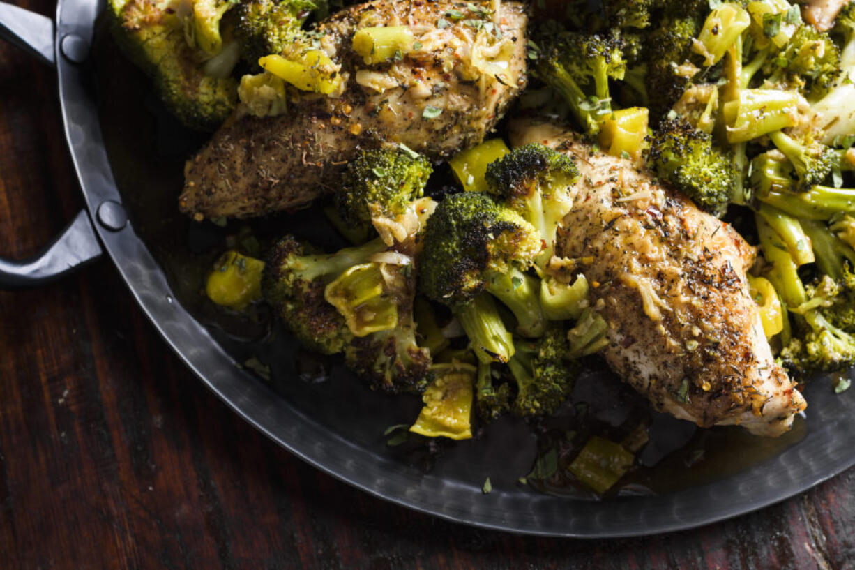Chicken alla Diavolo With Broccoli.