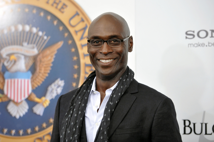 FILE - Actor Lance Reddick appears at the "White House Down" premiere in New York on June 25, 2013.
