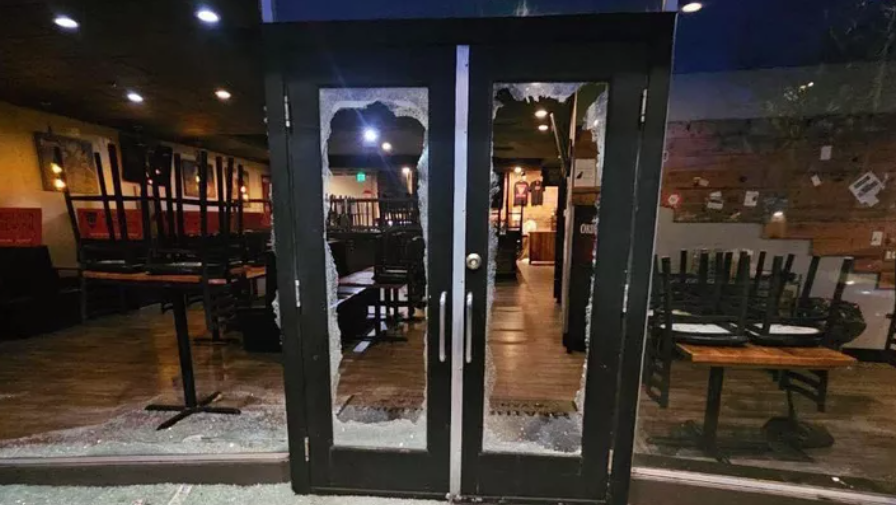 Heathen Brewing's downtown Vancouver pub was vandalized.