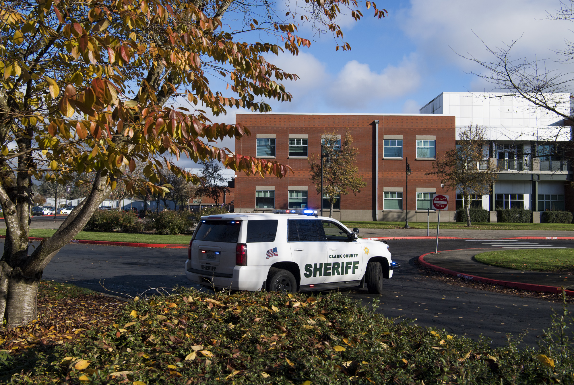 A suspicious object found at Heritage High School in Orchards was determined to be homeless, according to the Clark County Sheriff's Office.