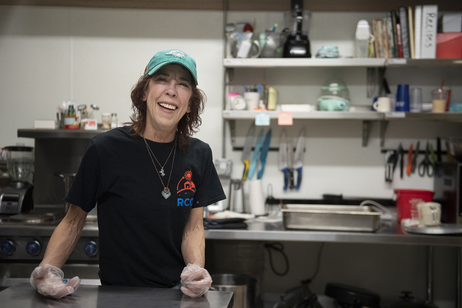 Juliey Parker works as the kitchen manager at Recovery Cafe Clark County, where she started as a member, then a volunteer.