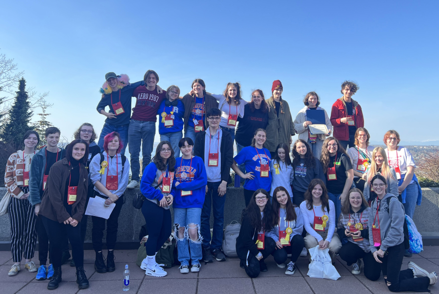 Ridgefield High School's Thespian Troupe 8635 recently earned Gold Honor Troupe status at the State Thespian Festival held at Western Washington University in Bellingham.