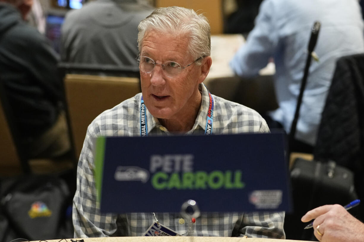 Seattle Seahawks head coach Pete Carroll said he likes having many options with the number of picks the team going into the NFL draft.