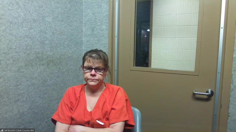 Ronda J. Knapp, 50, appears Thursday in Clark County Superior Court on suspicion of vehicular homicide in connection with a fatal Feb. 4, 2022, crash in Yacolt.