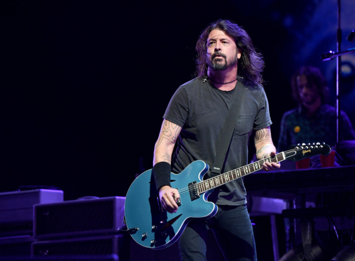 Frontman Dave Grohl of Foo Fighters performs at the Intersect music festival at the Las Vegas Festival Grounds on Dec. 7, 2019, in Las Vegas.