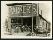 Early scenes from historic Parkersville, now known as Parker's Landing Historical Park, on the shoreline of Washougal.