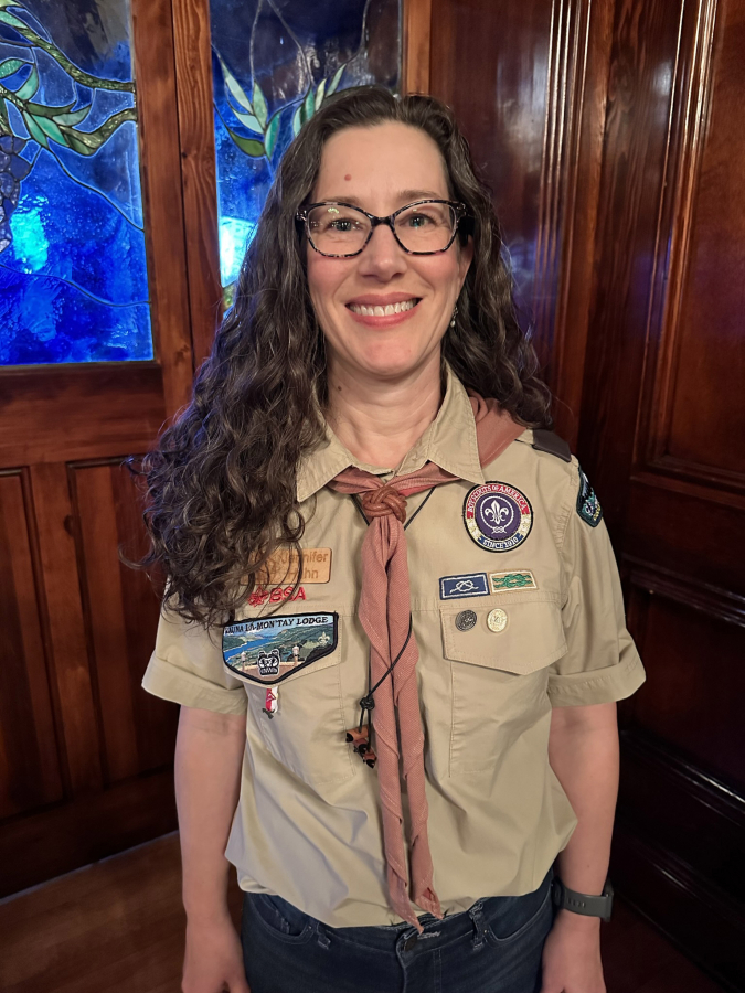 Jennifer Hohn was one of several youth mentors of the Cascade Pacific Council, Boy Scouts of America who were presented the prestigious Silver Beaver volunteerism award on May 1.
