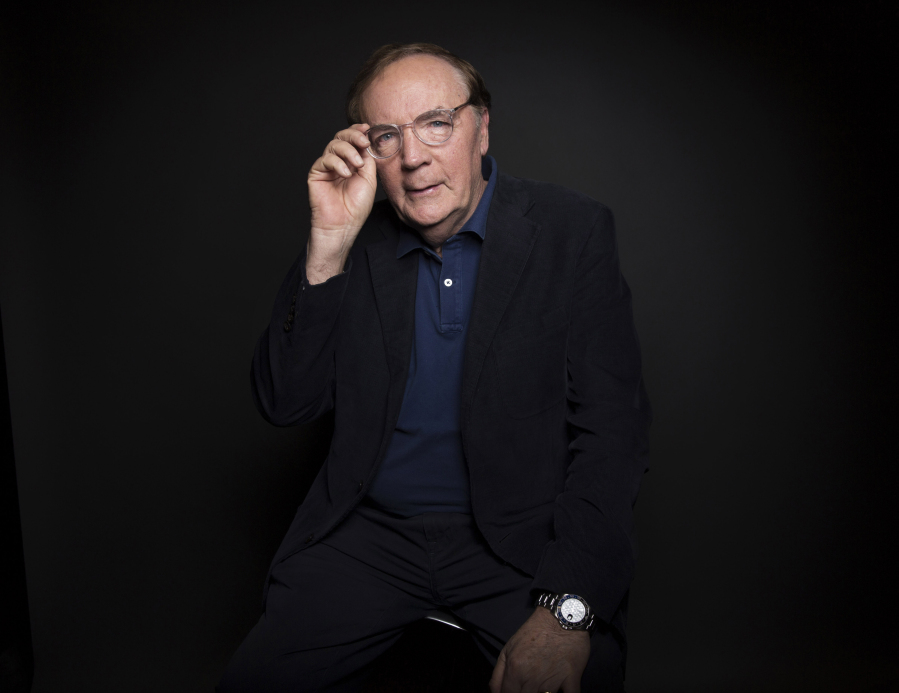 FILE - Author James Patterson poses for a portrait in New York on Aug. 30, 2016. Patterson is teaming up with investigative journalist Vicky Ward on a book about the 2022 killing of four University of Idaho students.