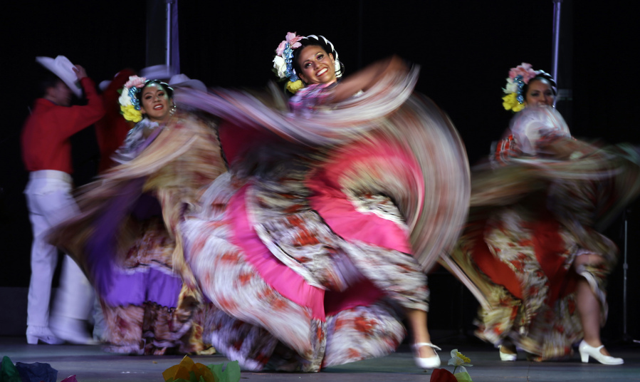 Dancers from Jalisco, Mexico, perform during Cinco de Mayo celebrations in Portland on May 5, 2015.