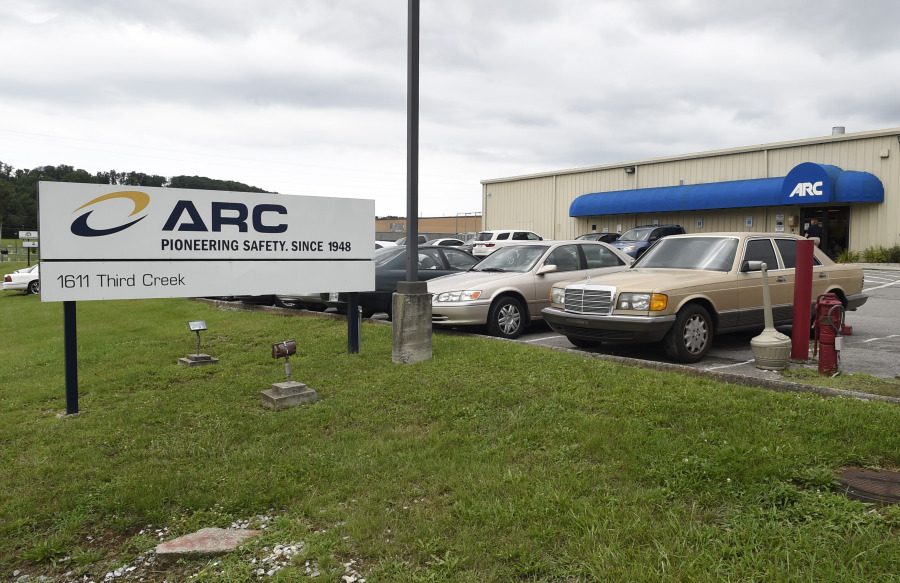 FILE -The ARC Automotive manufacturing plant is seen, July 14, 2015 in Knoxville, Tenn.