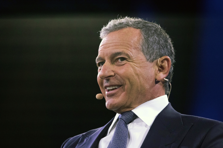 FILE - Bob Iger speaks at the Bloomberg Global Business Forum, Sept. 25, 2019, in New York. Since Iger returned to The Walt Disney Co. there's been plenty of issues to keep him busy, one has definitely been top of mind: reconnecting with the Disney theme park die-hards and restoring their faith in the brand.