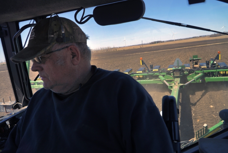 Crop farmer Bob Worth plants corn in one of the many fields on his family's 2,100 acres in Lake Benton, Minn., on Tuesday, May 2, 2023. Worth is a third-generation farmer who battled depression in the early '80s and now advocates for further help and deeper conversations around mental health and suicide prevention.