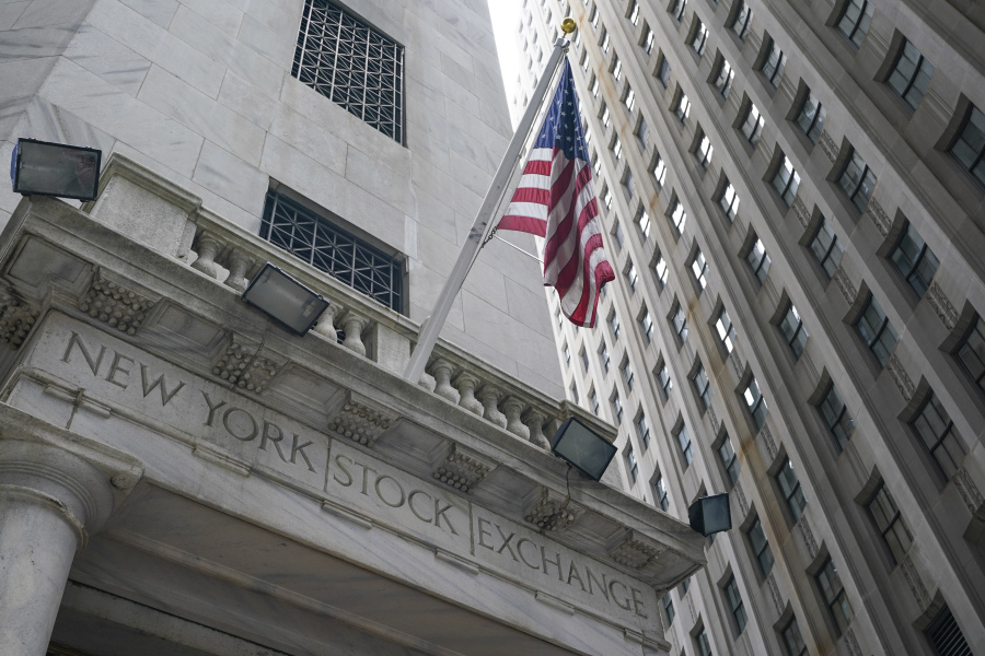 The New York Stock Exchange is seen in New York, Wednesday, May 3, 2023.