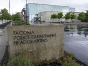 FILE - The headquarters for the Tacoma Police Department is shown Thursday, May 27, 2021, in Tacoma, Wash., south of Seattle. Officials in the city of Tacoma, Wash., will pay $3.1 million to the family of a Black man who was fatally shot by police during a traffic stop in 2019. The City Council announced the settlement Tuesday, May 23, 2023, with the relatives of 24-year-old Bennie Branch in a news release. (AP Photo/Ted S.