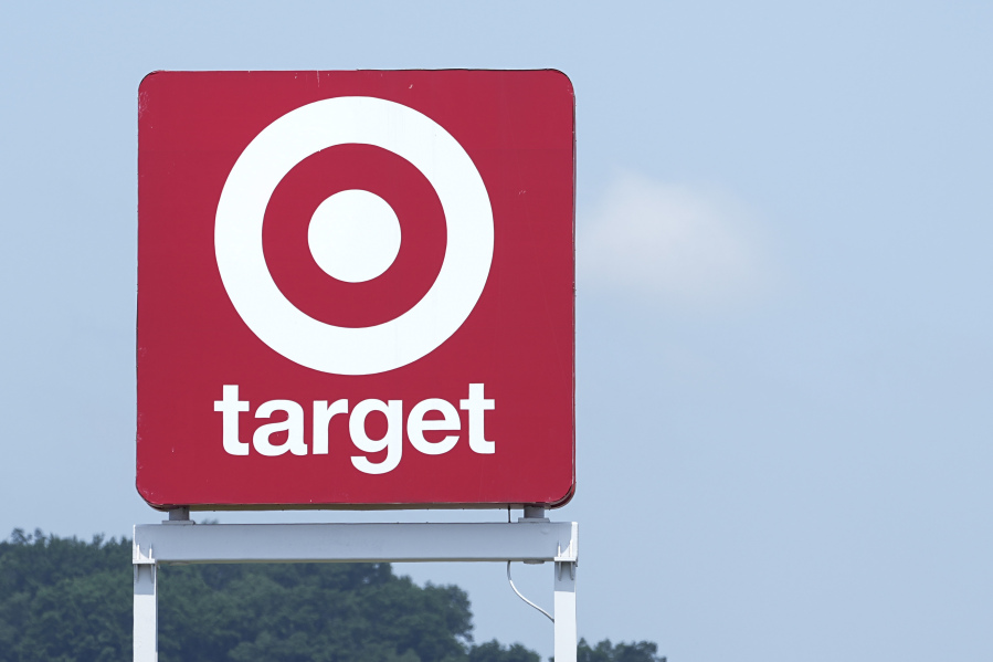 A sign outside a Target store is seen Wednesday, May 24, 2023, in Nashville, Tenn. Target is removing certain items from its stores and making other changes to its LGBTQ+ merchandise nationwide ahead of Pride month after an intense backlash from some customers including violent confrontations with its workers.
